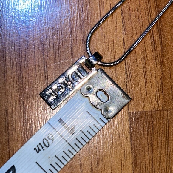Authentic Dior Logo Pendant with Chain - Picture 5 of 7
